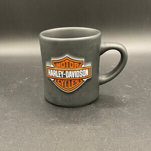 Harley Davidson Black Matte Coffee Mug